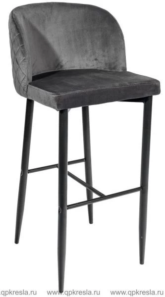 Барный стул Оскар Велюр Сине-зеленый