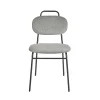 Купить Стул MOLLY разборный черный каркас серое сиденье по низкой цене