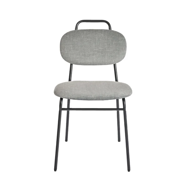 Купить Стул MOLLY разборный черный каркас серое сиденье по низкой цене