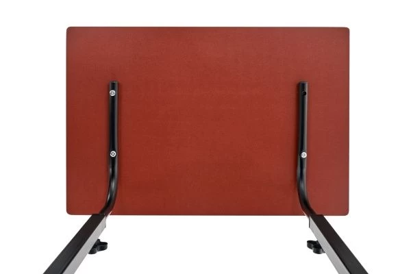 Купить Стол многофункциональный на колесах, 60x40 см, «РОЛЛ», 2 ножки, регул.высота, мдф, металл, тёмн. дерево, черный по низкой цене