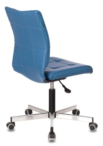 Кресло Бюрократ CH-330M синий Orion-03 эко.кожа крестовина металл хром | Купить в КупиКресла.ру