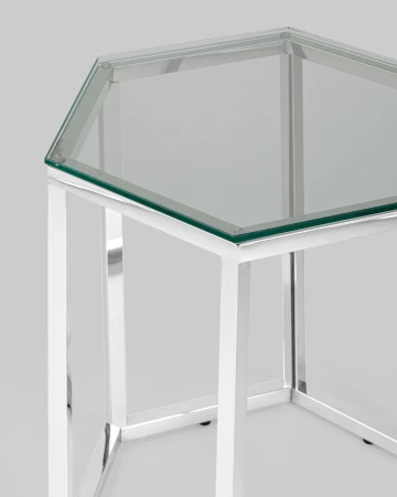 Купить Журнальный стол ГЕКС серебро по низкой цене