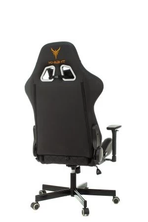 Кресла для геймеров - Кресло игровое Knight ARMOR черный ромбик эко.кожа с подголов. крестов. металл