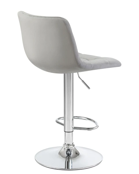 Купить Набор 2 шт Стул барный DOBRIN TAILOR, серый велюр (MJ9-75) по низкой цене