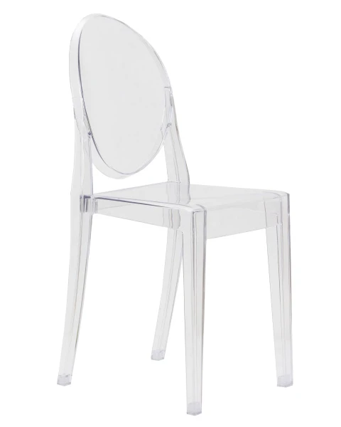 Купить Стул обеденный DOBRIN VICTORIA GHOST, цвет прозрачный по низкой цене