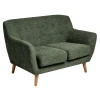 Купить Диван Picasso двухместный зелёный, шенилл по низкой цене