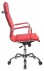 Кресла руководителя - Кресло руководителя Бюрократ CH-993 красный эко.кожа крестовина металл хром