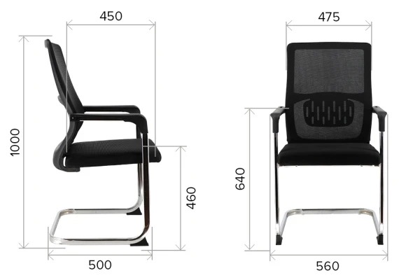 Кресло Everprof EP-510 Black (EP-510 Блэк) Сетка Черный | Купить в КупиКресла.ру