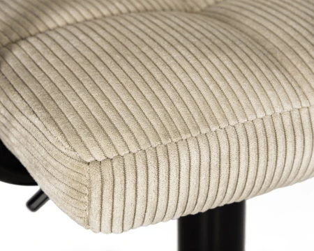 Купить Набор 2 шт Стул барный DOBRIN KRUGER ARM BLACK, бежевый вельвет (LAR-E2041-04) в интернет-магазине КупиКресла.ру