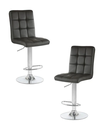 Набор 2 шт Стул барный DOBRIN KRUGER, чёрный