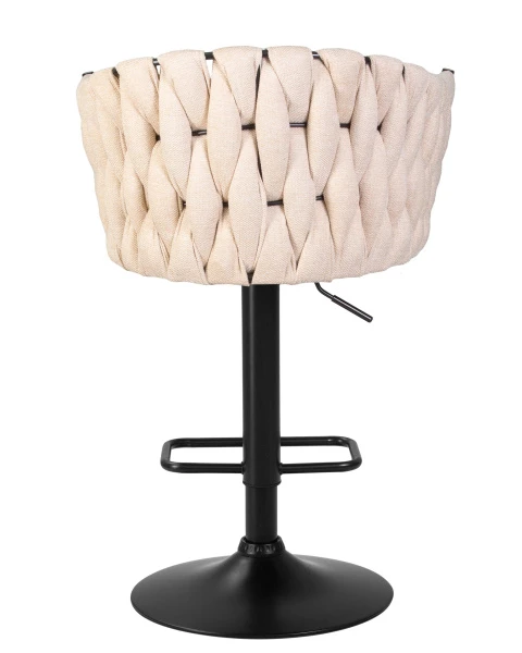 Стул барный DOBRIN LEON, бежевая ткань (LAR 275-1) для кафе, ресторанов и кухни