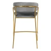 Купить Комплект из 2-х стульев полубарных Turin серый с золотыми ножками в интернет-магазине КупиКресла.ру