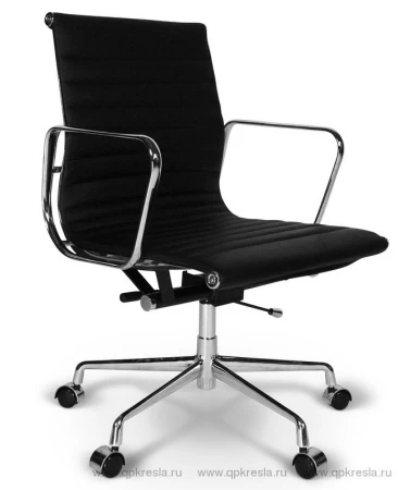 Кресло Eames (Эймс) Ribbed черное