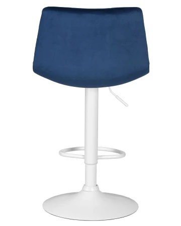 Купить Стул барный DOBRIN TAILOR WHITE, синий велюр (MJ9-117) по выгодной цене для кафе, ресторанов и кухни
