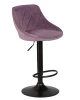 Купить Набор 2 шт Стул барный DOBRIN LOGAN BLACK, пудрово-сиреневый велюр (MJ9-52) в интернет-магазине КупиКресла.ру