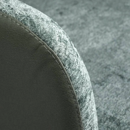 Купить Стул Bruno зелёный шенилл с экокожей с поворотным механизмом по низкой цене