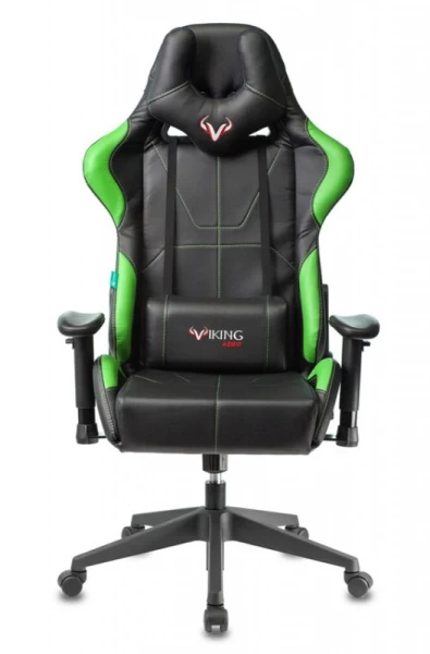 Кресло игровое Zombie VIKING 5 AERO черный/салатовый искусственная кожа с подголов. крестовина пластик | Купить в КупиКресла.ру