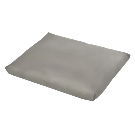 Купить Оттоманка HUG светло-серый, экокожа по низкой цене