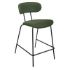 Стул полубарный Ant букле зеленый