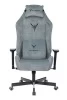 Кресло игровое Knight N1 Fabric серо-голубой Light-28 с подголов. крестов. металл