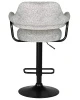 Купить Набор 2 шт Стул барный DOBRIN CHARLY BLACK, светло-серый твид (LEO04) в интернет-магазине КупиКресла.ру