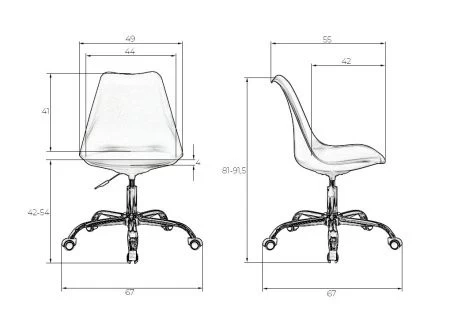 Офисное кресло для персонала MICKEY (белый)