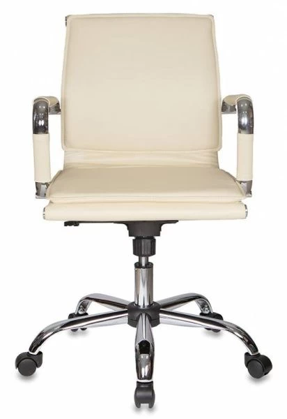 Кресло руководителя Бюрократ Ch-993-Low слоновая кость эко.кожа низк.спин. крестовина металл хром | Купить в КупиКресла.ру