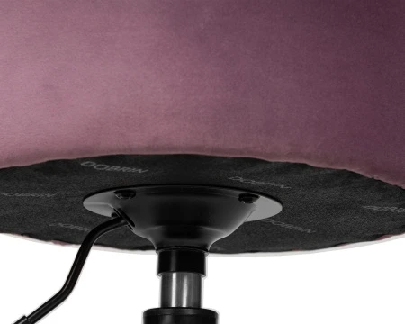 Купить Пуф DOBRIN DANNY BLACK, пудрово-сиреневый велюр (MJ9-52) в интернет-магазине КупиКресла.ру