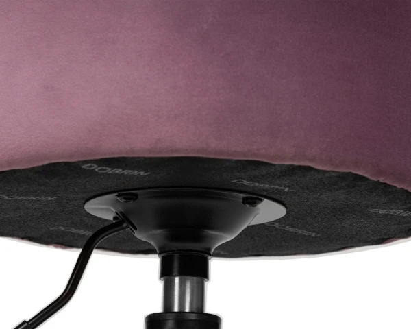 Купить Пуф DOBRIN DANNY BLACK, пудрово-сиреневый велюр (MJ9-52) по низкой цене