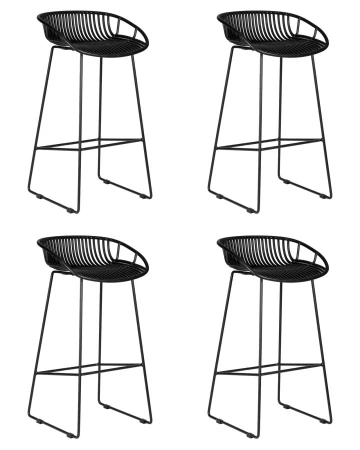 Набор 4 шт Стул барный DOBRIN FRANK, черный