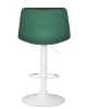 Купить Стул барный DOBRIN TAILOR WHITE, зеленый велюр (MJ9-88) по выгодной цене для кафе, ресторанов и кухни
