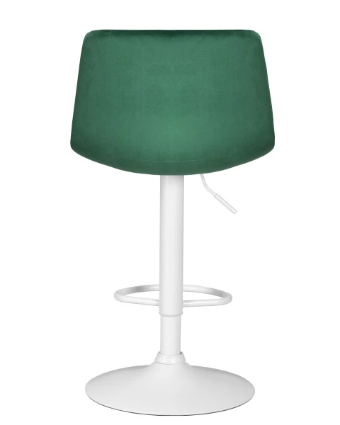 Стул барный DOBRIN TAILOR WHITE, зеленый велюр (MJ9-88) для кафе, ресторанов и кухни
