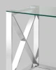 Купить Журнальный стол 40*40 КРОСС серебро по низкой цене