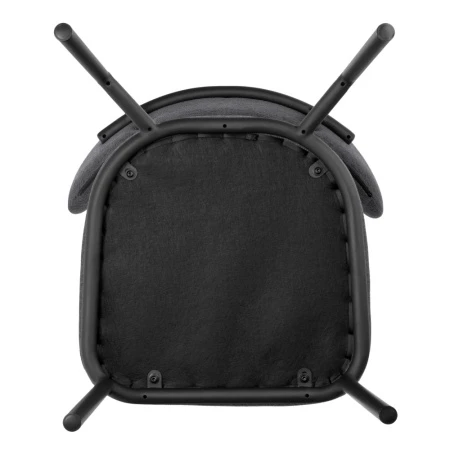 Купить Стул Lucas 2 серый шенилл с чёрными ножками по низкой цене