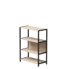 Купить Стеллаж металлический средний Everprof EVO (ЭВО) 830х385x1120 Дуб Соната/Черный по низкой цене