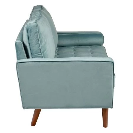 Купить Диван Scott двухместный серо-голубой по низкой цене