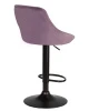 Купить Набор 2 шт Стул барный DOBRIN LOGAN BLACK, пудрово-сиреневый велюр (MJ9-52) в интернет-магазине КупиКресла.ру