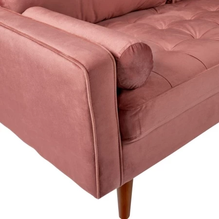 Купить Диван Scott трехместный пыльно-розовый по низкой цене