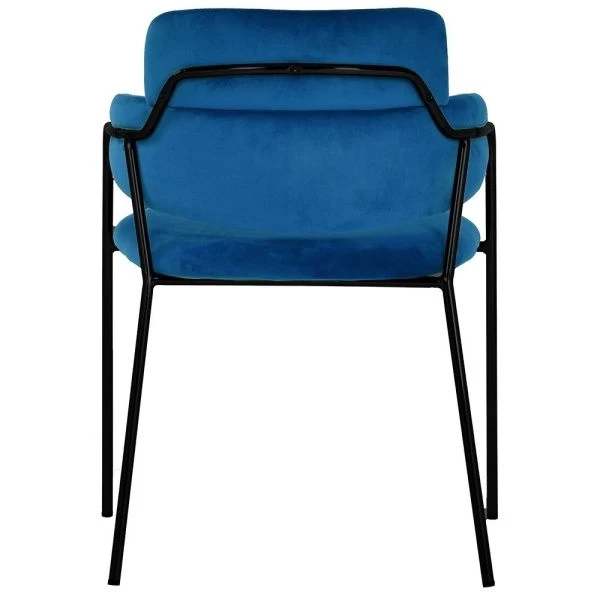 Купить Стул Napoli синий с черными ножками по низкой цене