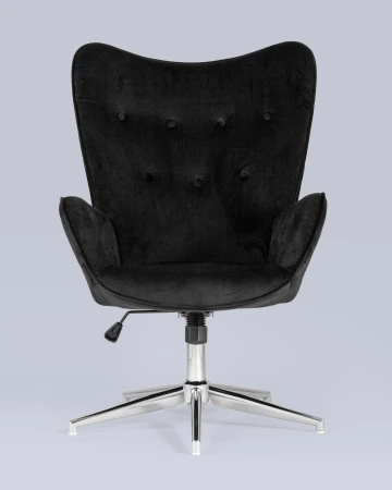 Купить Кресло Филадельфия велюр черный по низкой цене