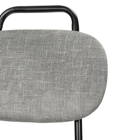 Купить Стул MOLLY разборный черный каркас серое сиденье по низкой цене