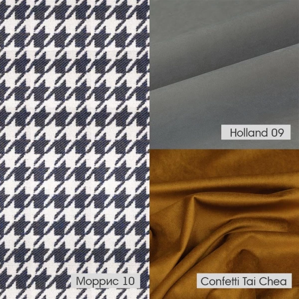 Стул полубарный Leo в комбинаторе с жаккардом, материал и цвет под заказ для кафе, ресторанов и кухни