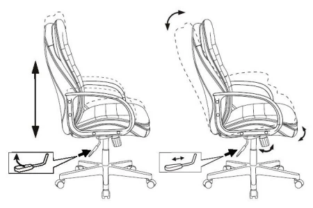 Кресла руководителя - Кресло руководителя Бюрократ T-9950PL черный эко.кожа крестовина пластик