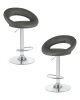 Набор 2 шт Стул барный DOBRIN MIRA, серый