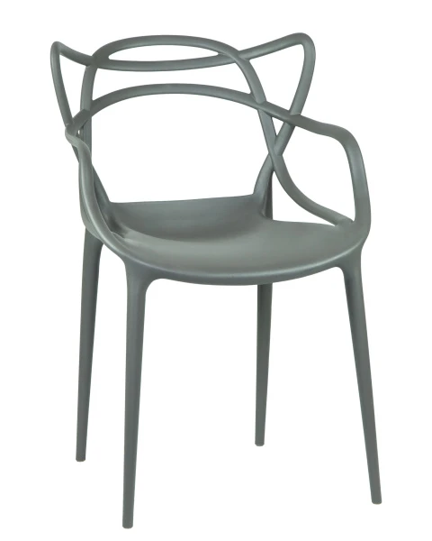 Купить Набор 4 шт Стул обеденный DOBRIN MASTERS, тёмно-серый (GR-04) по низкой цене