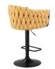 Стул барный LEON (жёлтая ткань (LAR 275-8))