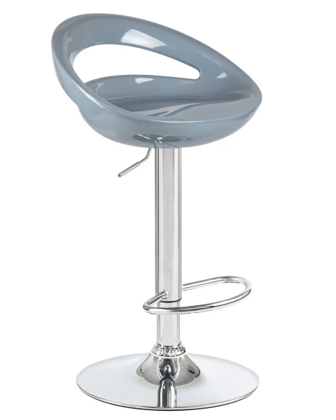Стул барный DOBRIN DISCO, серый для кафе, ресторанов и кухни