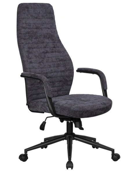 Офисное кресло для руководителей DOBRIN LOKI, антрацит (VRH230-01) | Купить в КупиКресла.ру