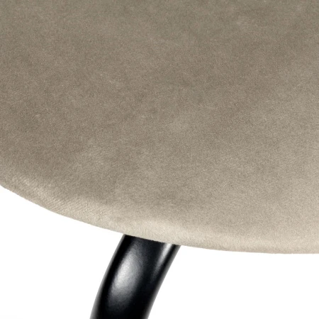 Купить Комплект из 2-х стульев Seven Style латте велюр с чёрными ножками в интернет-магазине КупиКресла.ру