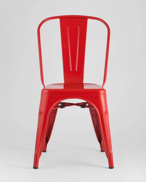 Купить Стул TOLIX красный глянцевый по низкой цене